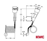 MEDIDAS DUCHA EMERGENCIA OCULAR KWC